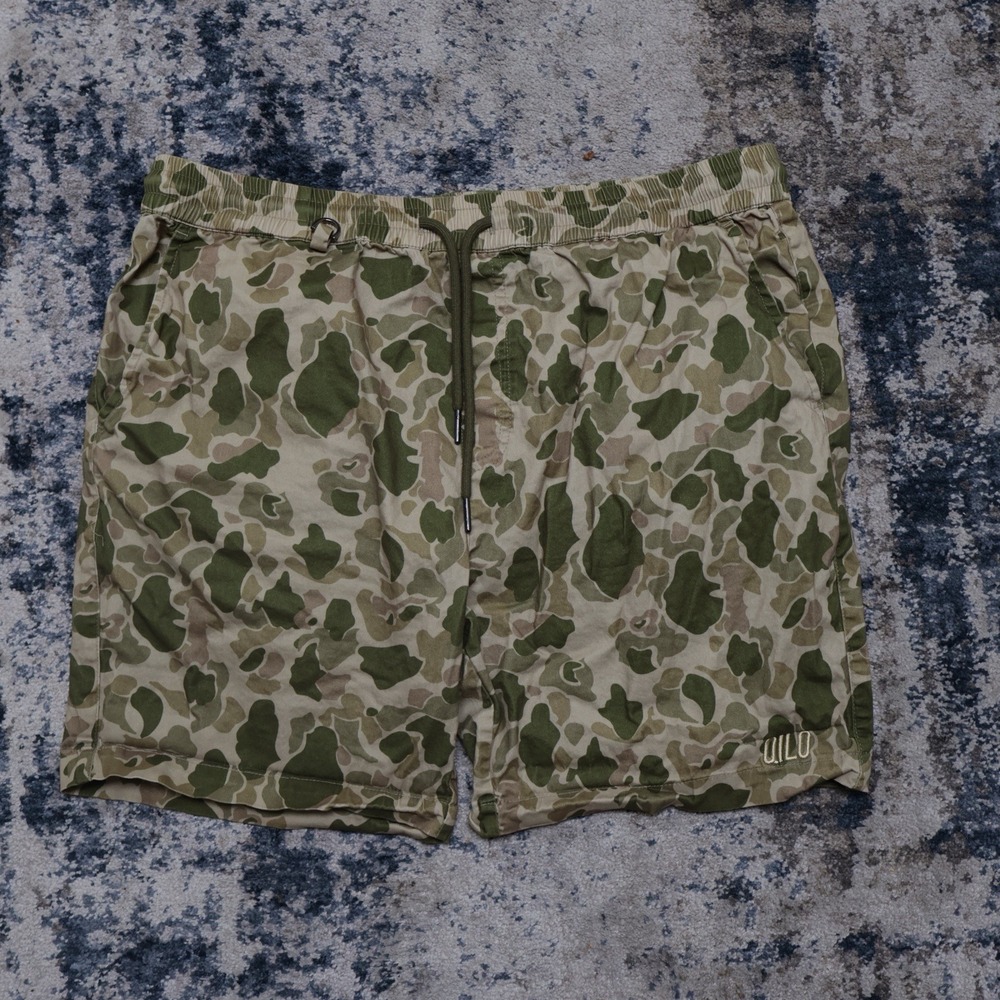 Qilo WRMFZY FROGSKIN Mens Camouflage Cotton Canvas Shorts 6" Inseam X-Large READ